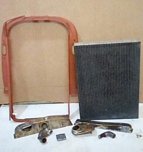 1936 Chevrolet radiator, New core with parts prepped and ready for assembly.